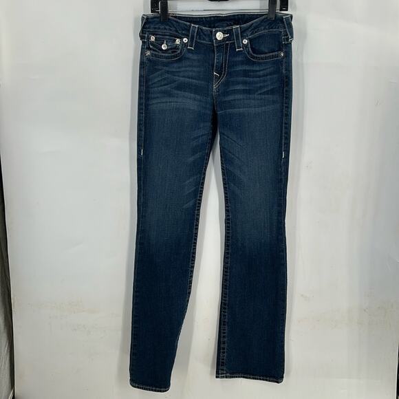 True Religion Women's Becky Medium Wash Boot cut Jeans Size 10 - Picture 1 of 16
